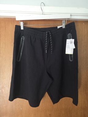 Dynamic Fleece Jogger Shorts --9-inch inseam Men's Large Black